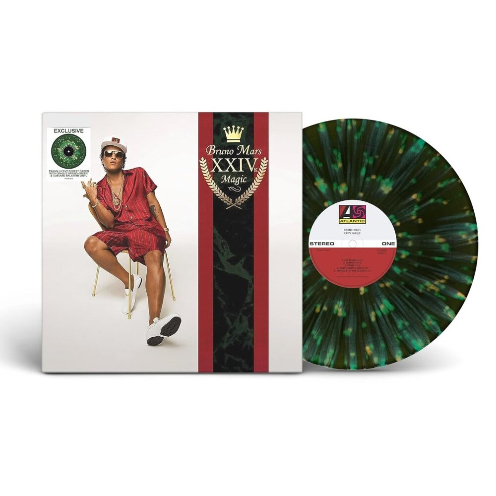 Bruno Mars 24K Magic LP ~ Exclusive Colored Vinyl (Splatter) ~ New/Sealed!